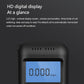 Alcohol tester LCD close-up with blue backlit 0.000 mg/L display
