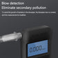 Black alcohol tester with clear mouthpiece and blue 0.000 mg/L LCD