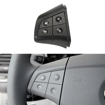 Left-side 4-button steering wheel switch panel, black with four control icons