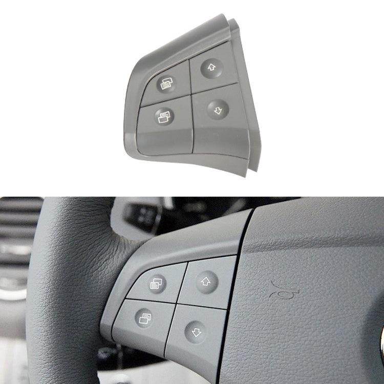 Left-side 4-button steering wheel switch panel, grey with four control icons
