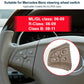 Left-side 4-button steering wheel switch panel, coffee beige for Mercedes steering wheel