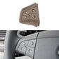 Left-side 5-button steering wheel switch panel, coffee-brown control buttons with icons