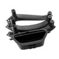 Black inner door handle pull trim cover, underside with mounting posts