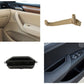 Beige inner door handle pull trim cover and installed interior view