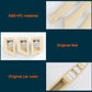 Beige ABS+PC interior door handle trim cover pieces with square bezel cutouts and handles