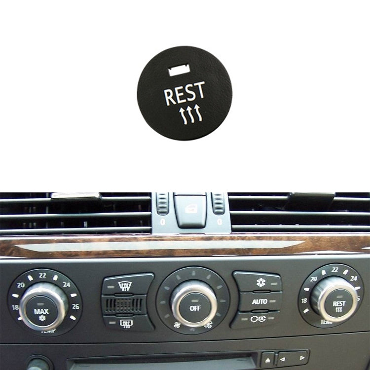 REST climate control button with vent icon on car HVAC panel