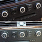 Car HVAC climate control panel with AUTO dial and MAX/REST temperature knobs