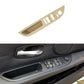 Beige window switch trim panel for left front door, with window control buttons