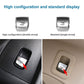 Car trunk switch button set, silver caps with single- and double-arrow trunk icons