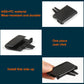 Black air vent control paddle with snap-fit mounting tabs