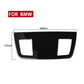 BMW dashboard air outlet panel sticker, black trim with two rectangular opening cutouts