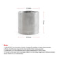 Stainless steel hub bearing housing with round top opening