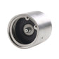 Stainless steel hub bearing with black inner seal and mounting stud