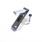 Silver compression latch with open lever and adjustable mounting screw
