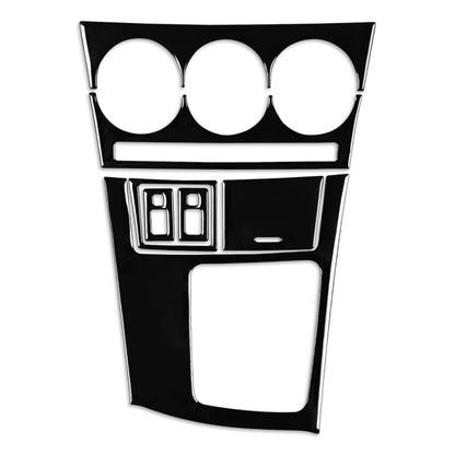 Black and silver AC gear frame set sticker for Mazda center console, right drive