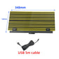 Stripe light detection board with size markings and included USB 5m cable