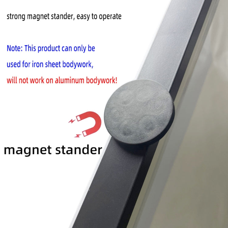 Stripe light detection board with round magnet stand for mounting on metal bodywork