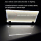 Stripe light detection board emitting warm LED glow, with upper and lower light rows