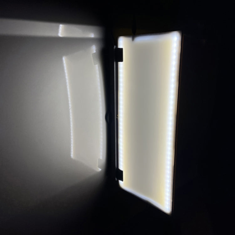 Stripe light detection board LED panel aligned beside a body panel opening