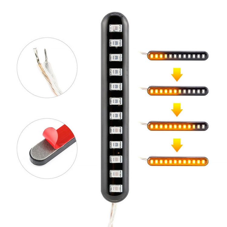 12-LED license plate light bar with wiring and inset showing beam illumination