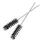 Spiral wire carbon removal brushes with black bristle heads