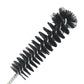 Long spiral wire brush with black bristle head