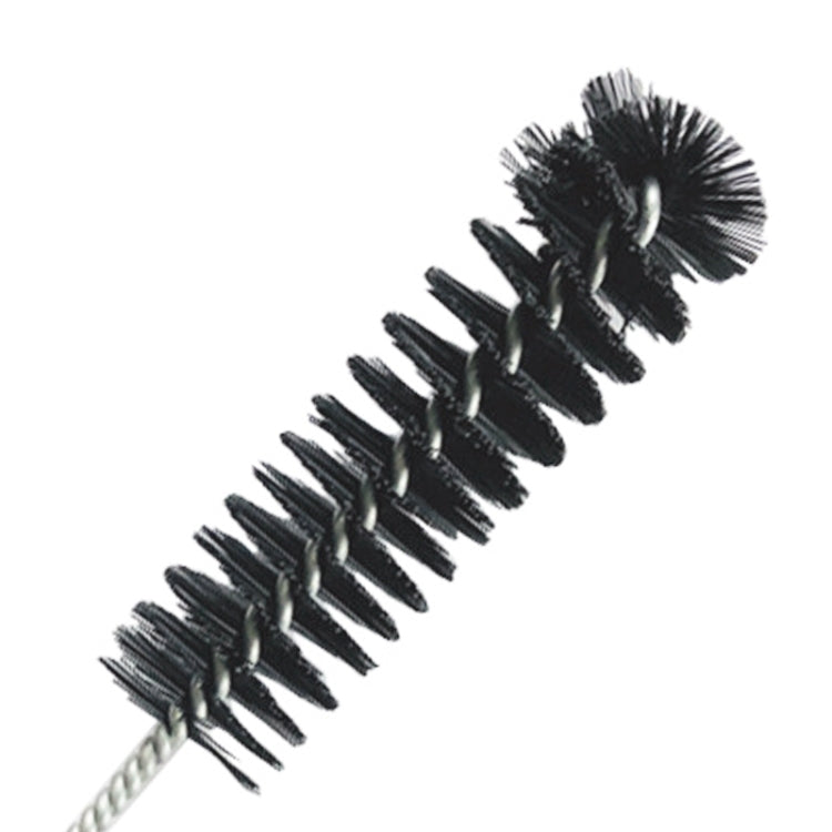Long spiral wire brush with black bristle head