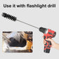 Carbon removal brush with black bristles for power drill use