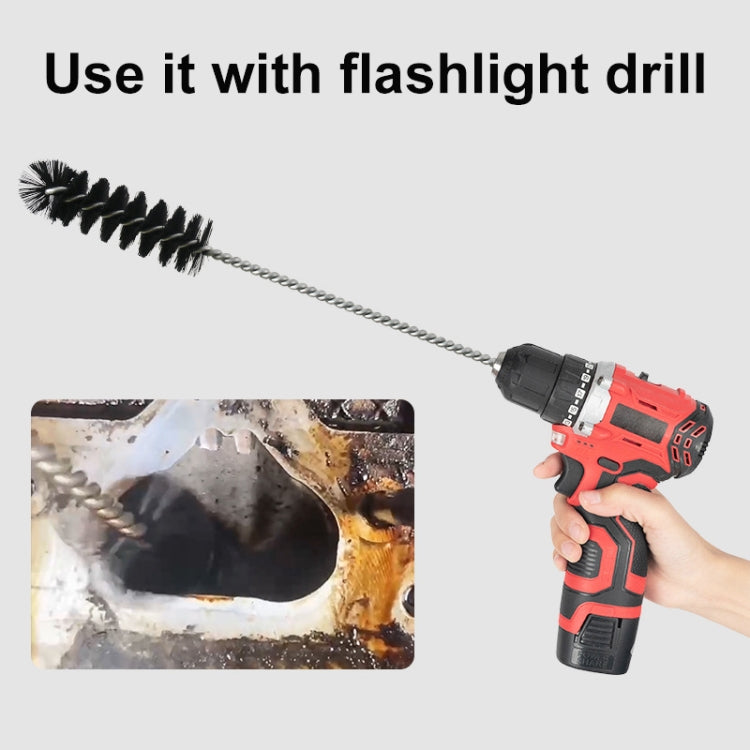 Carbon removal brush with black bristles for power drill use