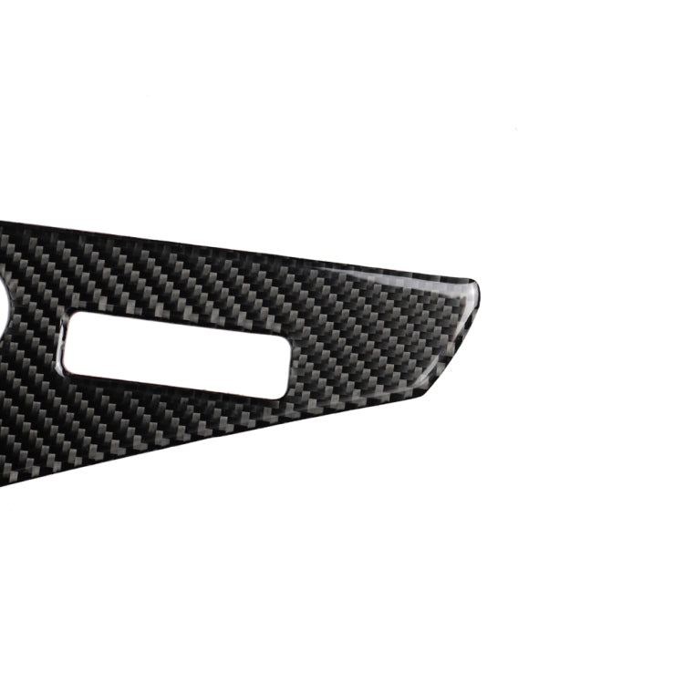 Black carbon fiber door handle panel sticker with rectangular cutout