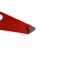Black carbon fiber door handle panel sticker with red protective backing