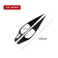 Black carbon fiber door inner handle panel sticker, size 520mm by 69mm