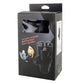 Retail box for black universal car water cup holder with molded holder insert.
