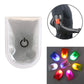 Set of LED magnet clip lights: white unlit with colored illuminated lights