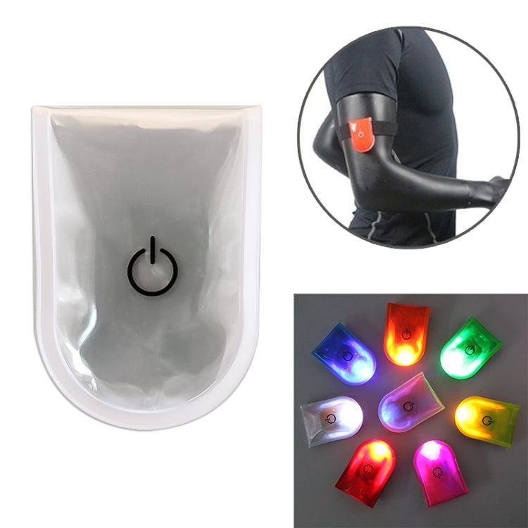 Set of LED magnet clip lights: white unlit with colored illuminated lights