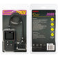 Handheld OBD2 code reader with color screen and cable, shown on retail packaging