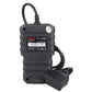 Handheld car diagnostic code reader with side label and OBD connector cable