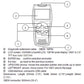 Diagram of handheld OBD2 code reader showing LCD, buttons, and labeled controls