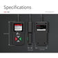 YA101 OBD2 car code reader diagnostic tool, front and back views with buttons and port