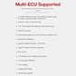 YA201 OBD2 code reader multi-ECU support feature list with live data and freeze frame