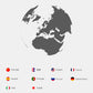 YA201 OBD2 code reader language options shown with world map and flag icons
