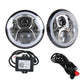 7-inch LED headlight pair with control box and wiring harness