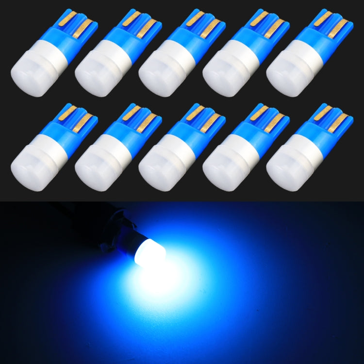 T10/W5W LED clearance bulbs 10-pack, blue LEDs with bright blue glow