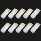 10-pack T10/W5W LED clearance bulbs, white base bulbs with yellow LED strips
