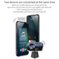 Car Bluetooth receiver demonstrating two-phone connection and automatic call switching