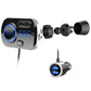 Car Bluetooth FM transmitter with car power plug and blue LED display