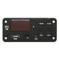 Car audio MP3/FM decoder board front panel with red LED display and controls
