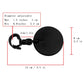 Bicycle convex rearview mirror with adjustable clamp bracket and round mirror head.