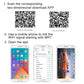 WiFi rear view camera setup shown on mobile phone app screens