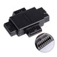 Compact OBD2 16-pin splitter with detailed connector pin layout on both sides